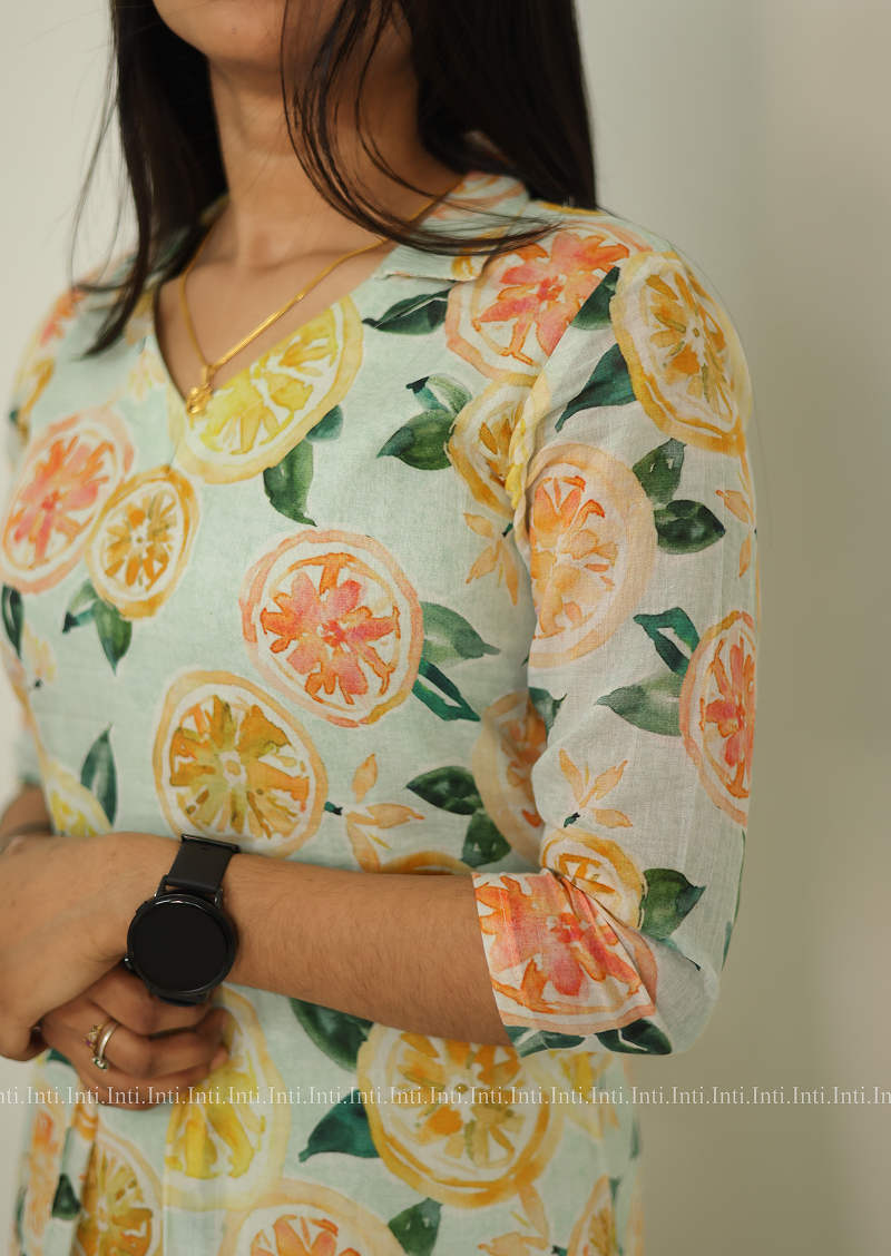Fruity Flare Aline Top and Pant Set