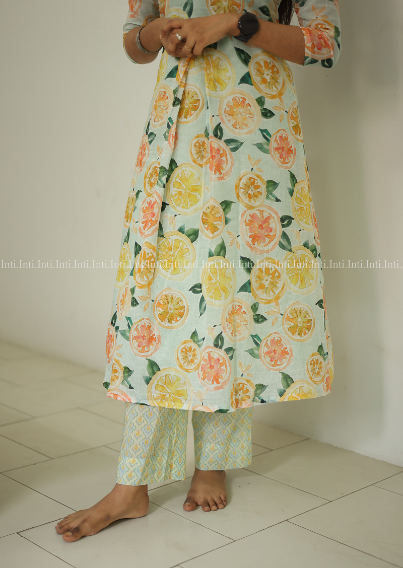 Fruity Flare Aline Top and Pant Set