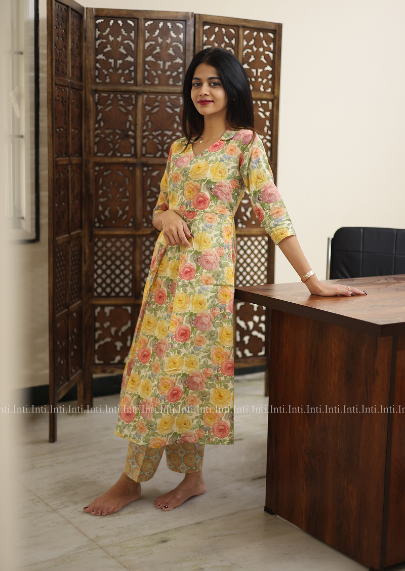 Glow Garden Aline Top and Pant Set