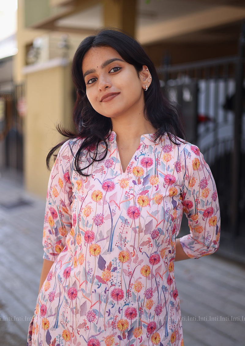 Petal Frost Kurti