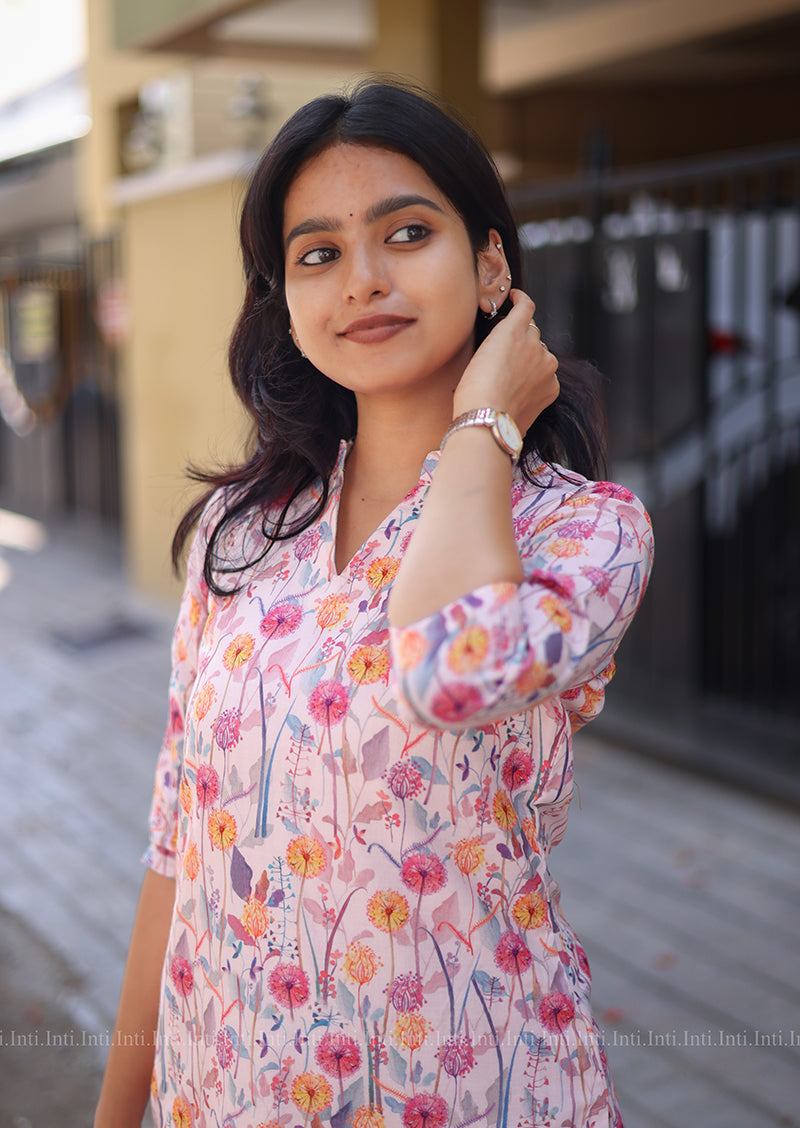 Petal Frost Kurti