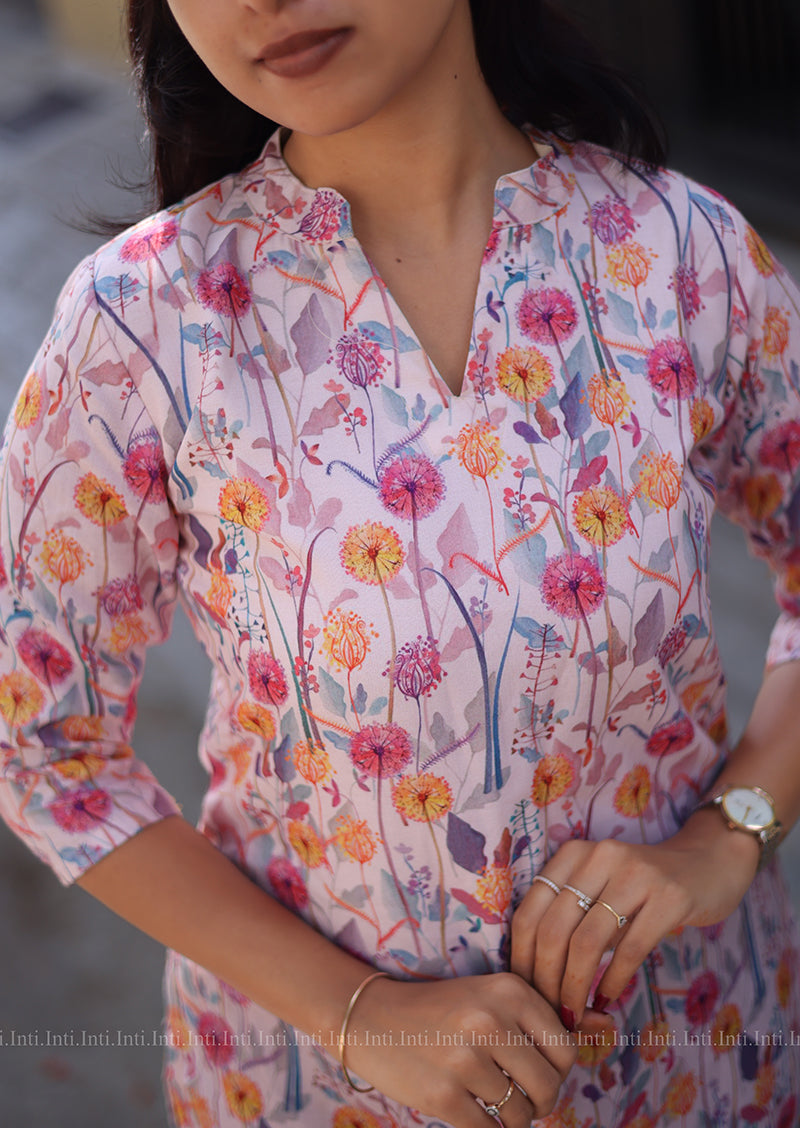 Petal Frost Kurti