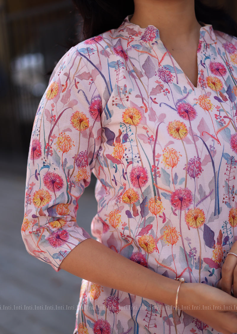 Petal Frost Kurti