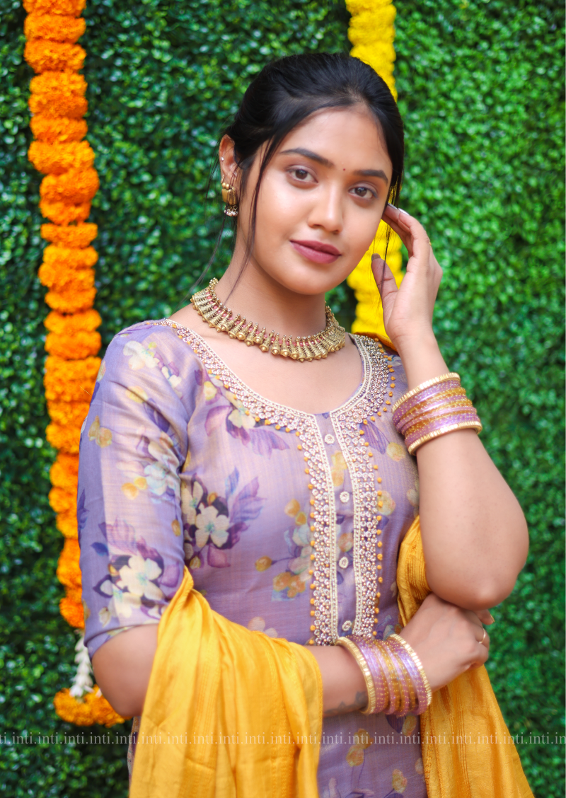 Lilac Bloom Salwar Suit