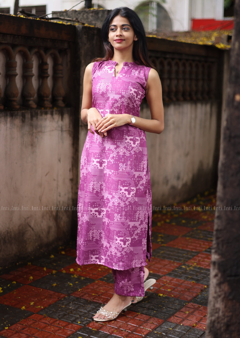 Plum Luxe Top & Pant Set