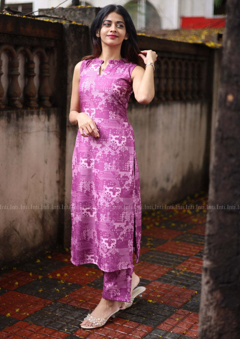 Plum Luxe Top & Pant Set