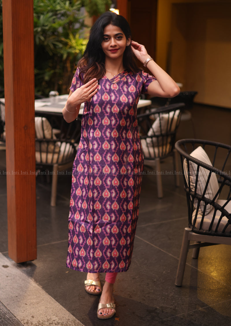 Liora Orchid Kurti