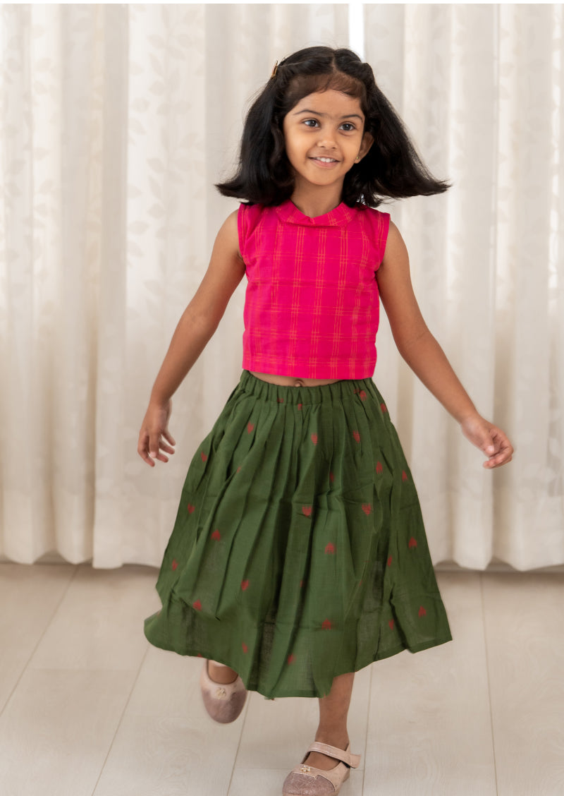Gulab Twril Top and Skirt
