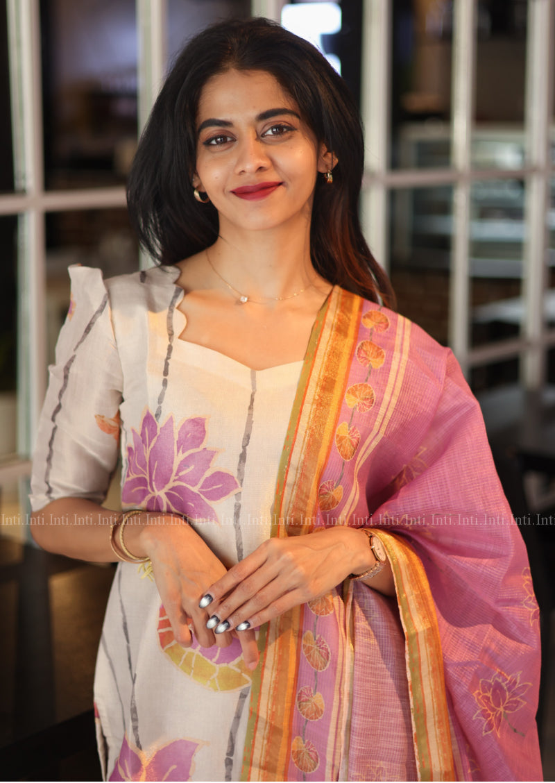 Lotus Lane Top & Dupatta Set