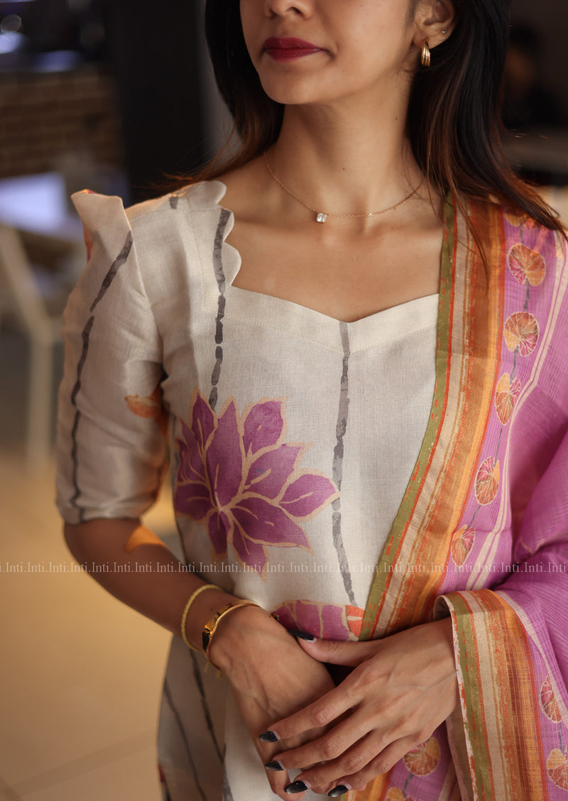 Lotus Lane Top & Dupatta Set