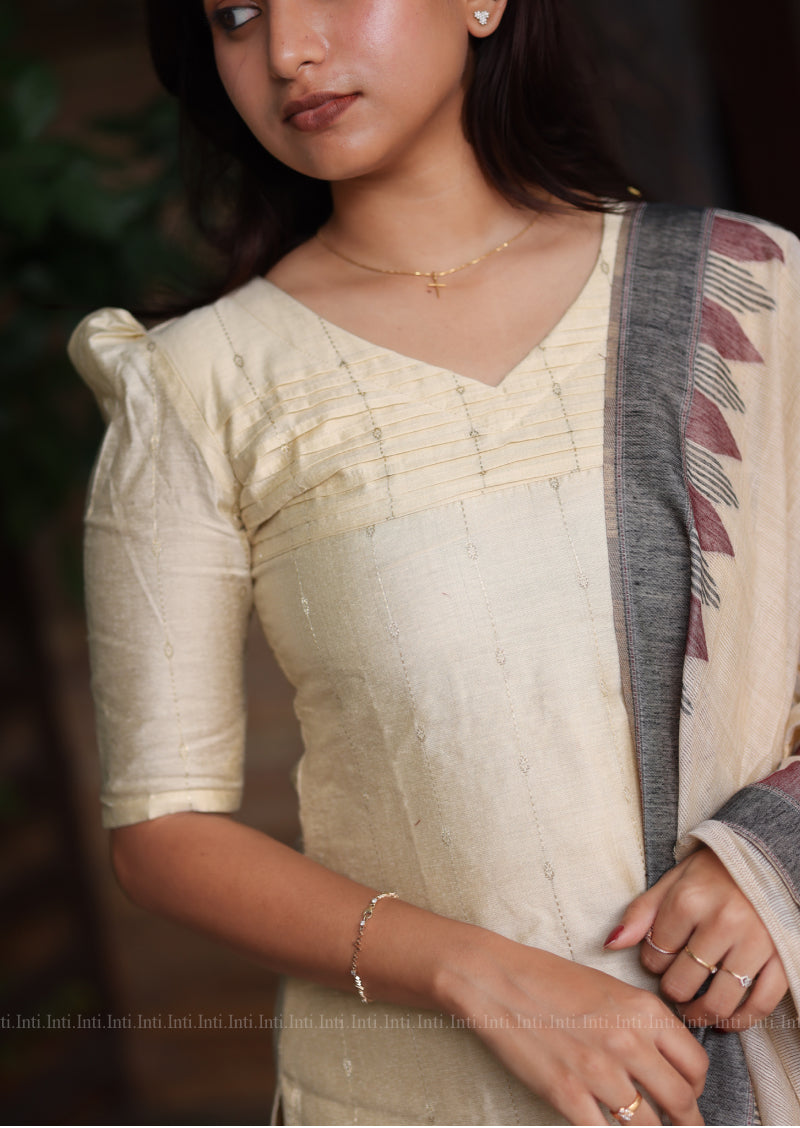 Madhuram Thulir Top & Dupatta Set
