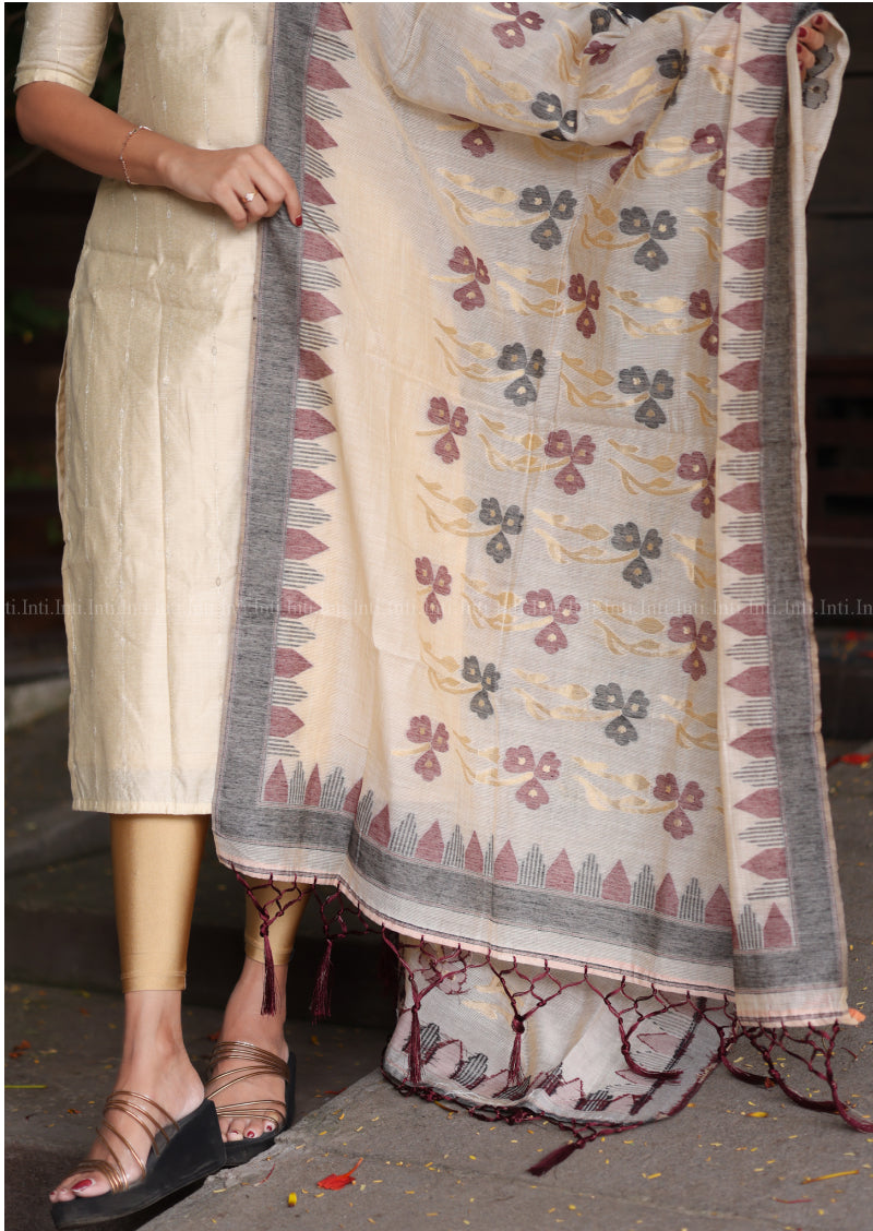 Madhuram Thulir Top & Dupatta Set