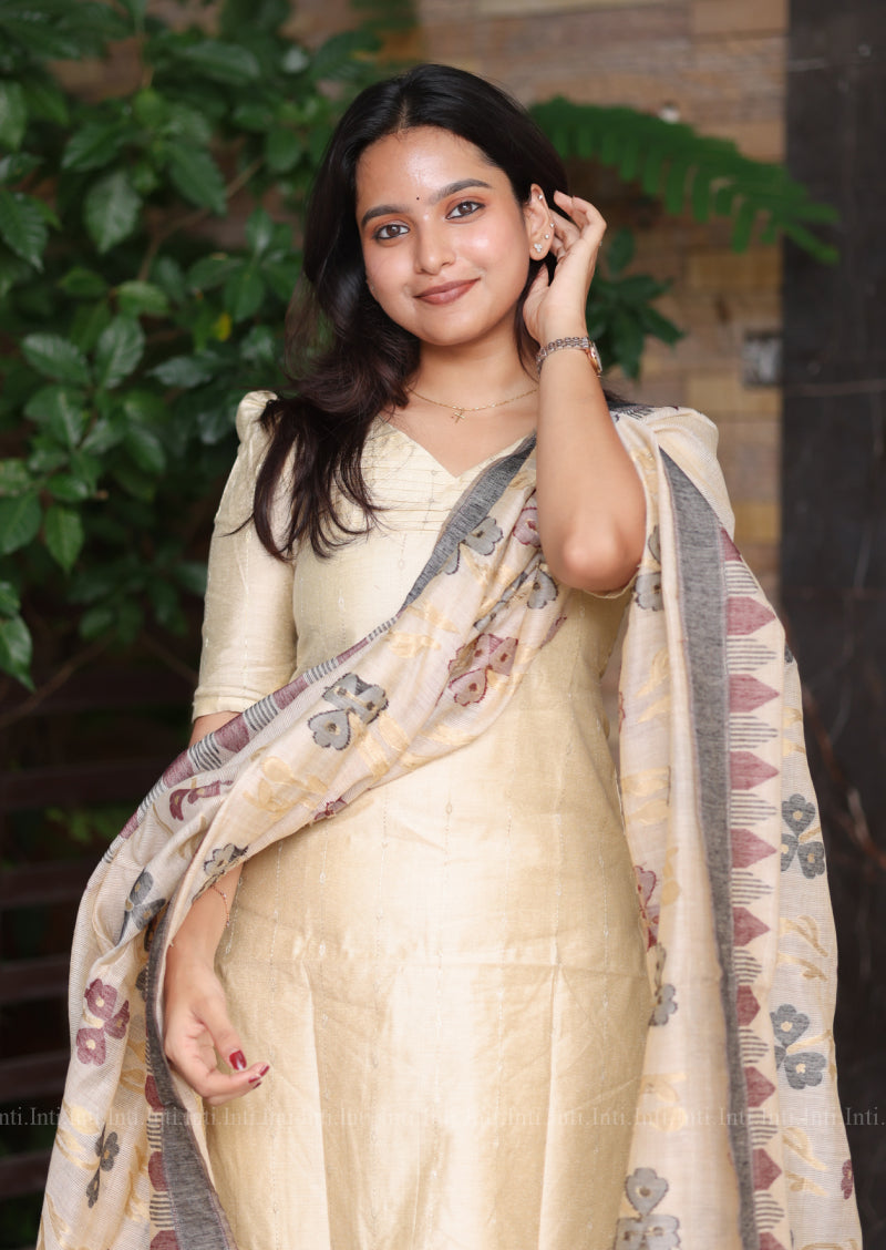 Madhuram Thulir Top & Dupatta Set
