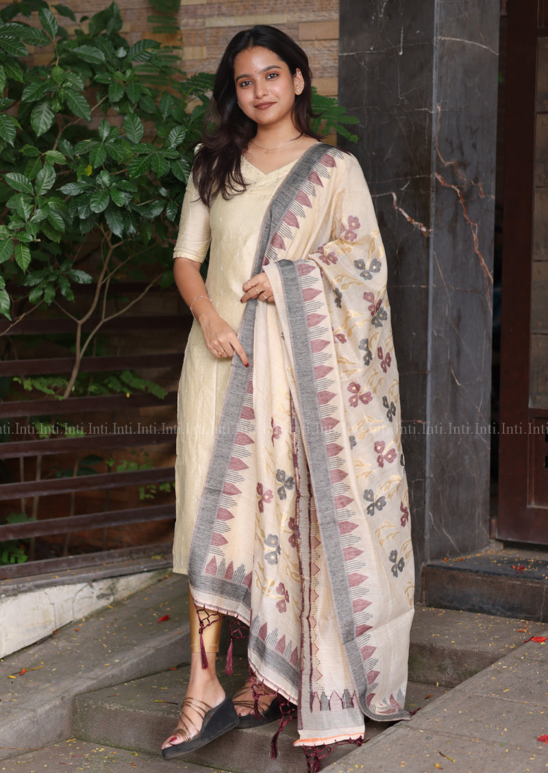 Madhuram Thulir Top & Dupatta Set