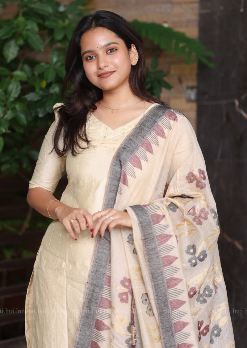 Madhuram Thulir Top & Dupatta Set