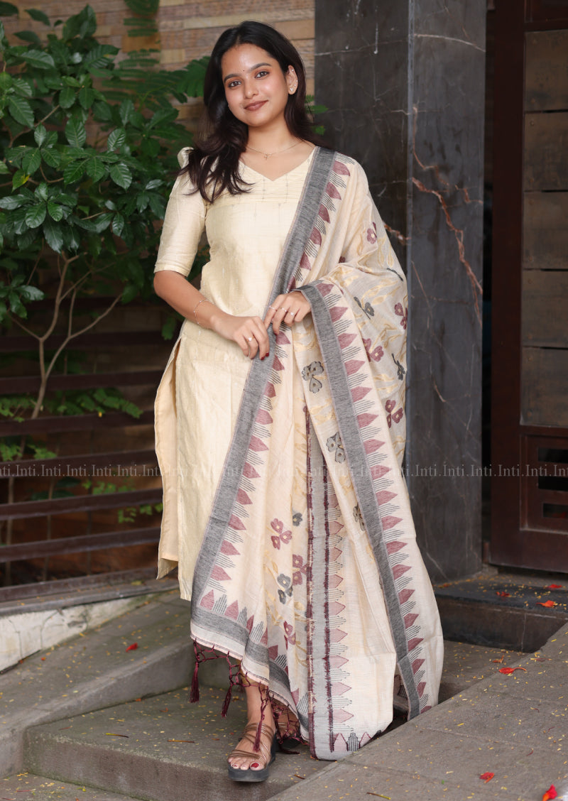 Madhuram Thulir Top & Dupatta Set