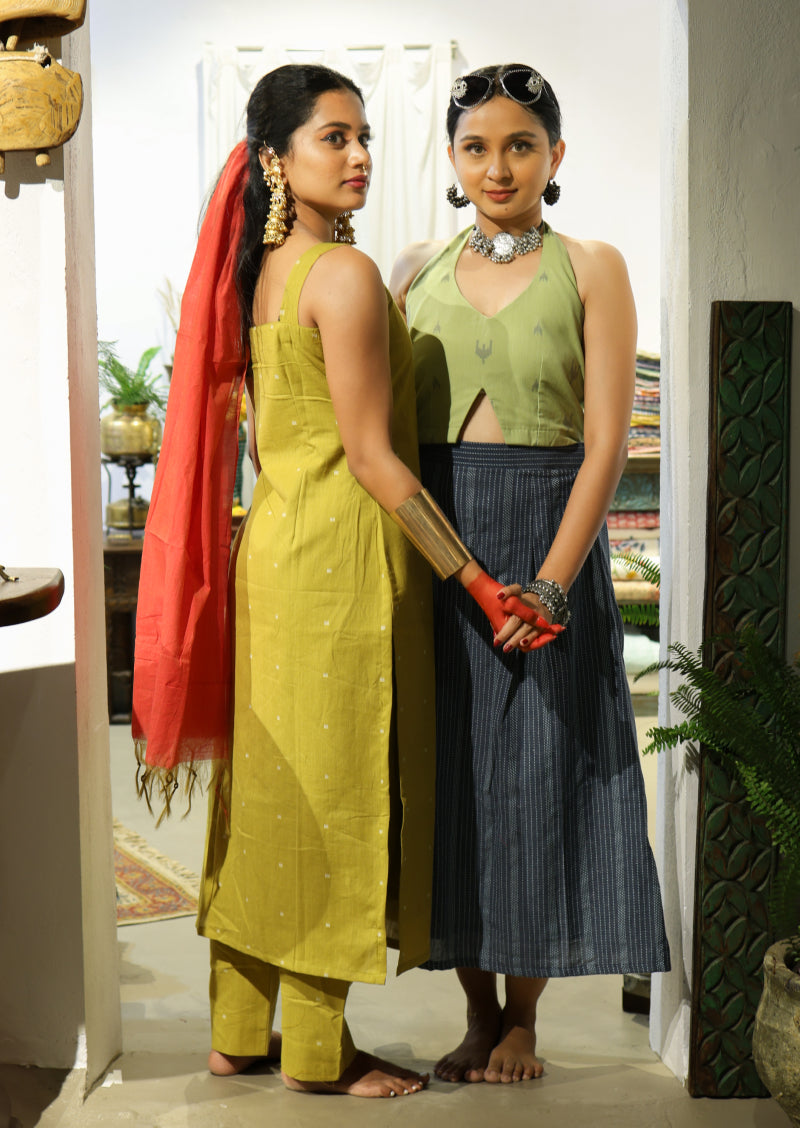 Maize Flame Salwar Suit