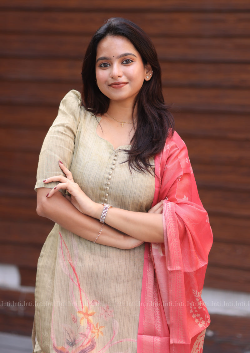 Moonleaf Dew Top & Dupatta Set