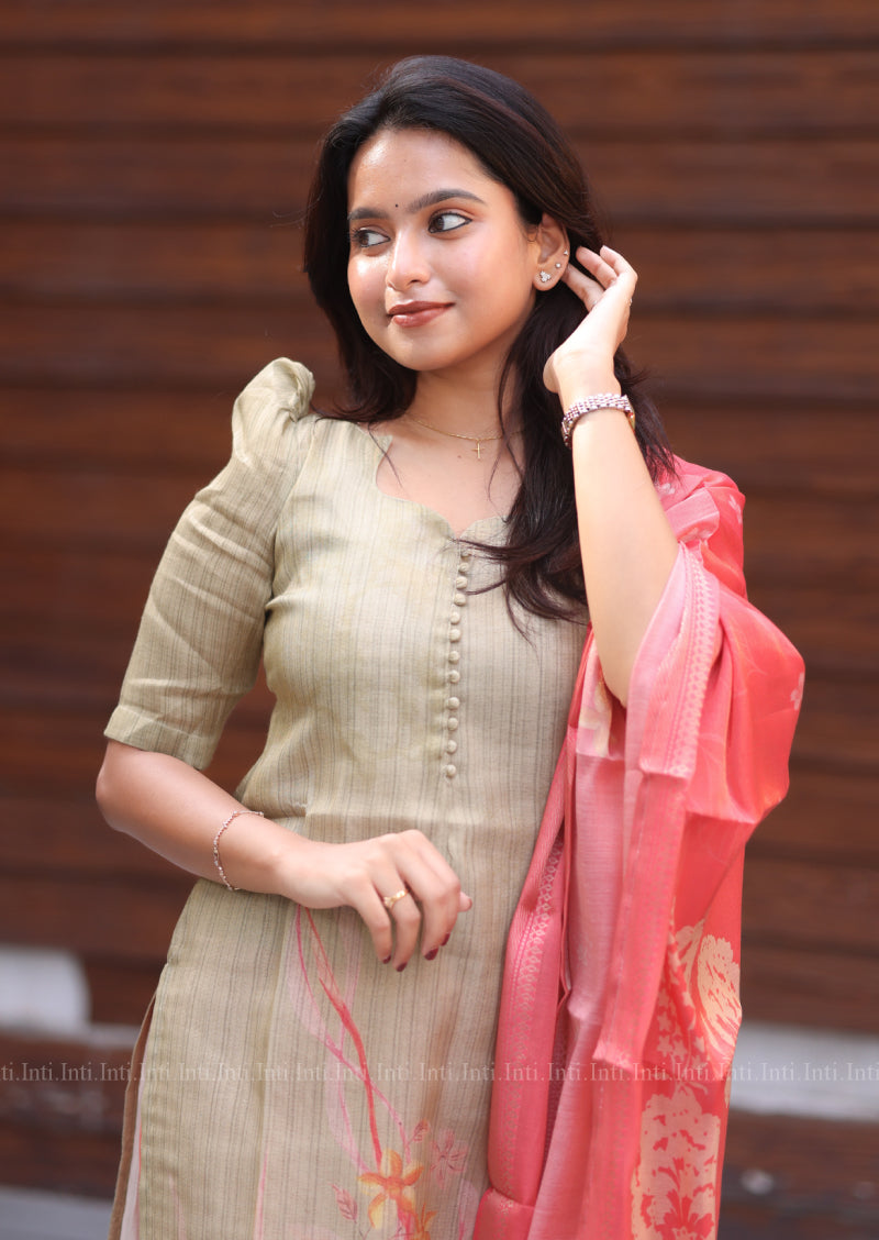 Moonleaf Dew Top & Dupatta Set