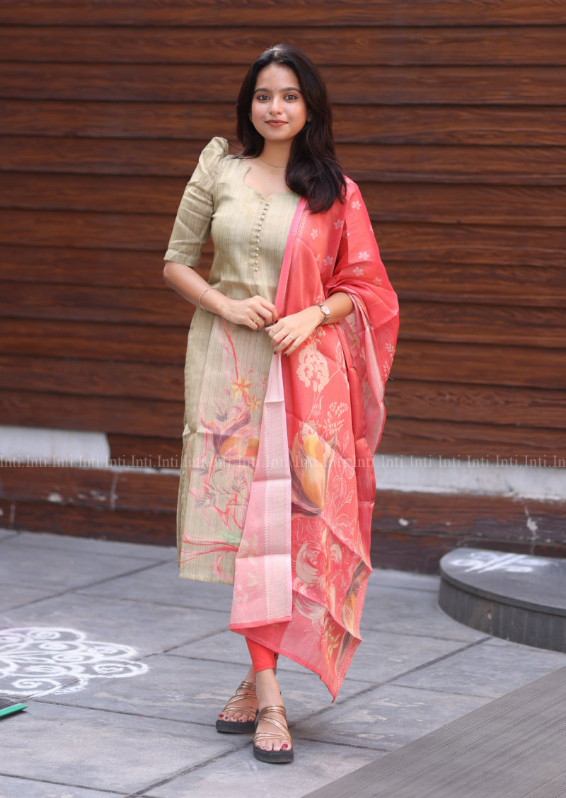 Moonleaf Dew Top & Dupatta Set