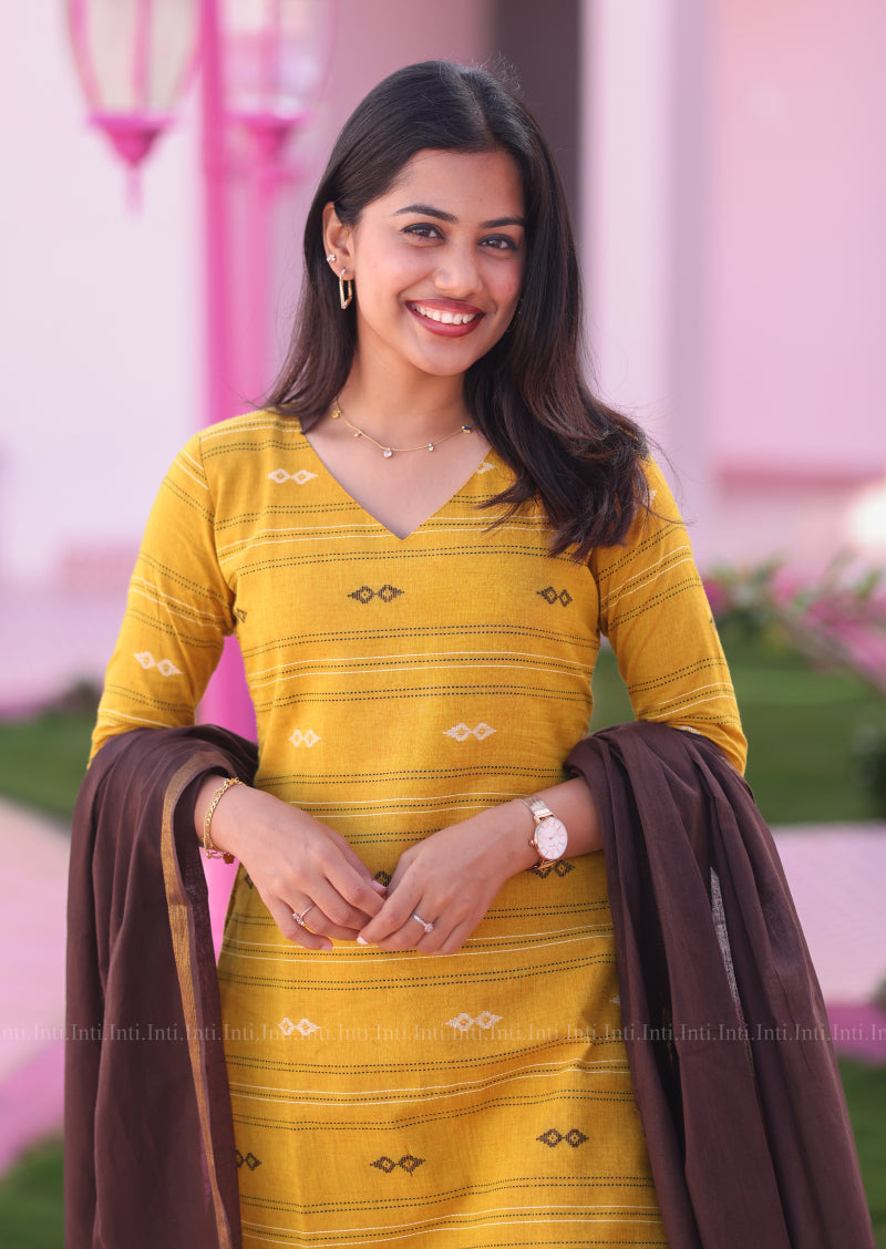 Mustard Mocha Salwar Suit