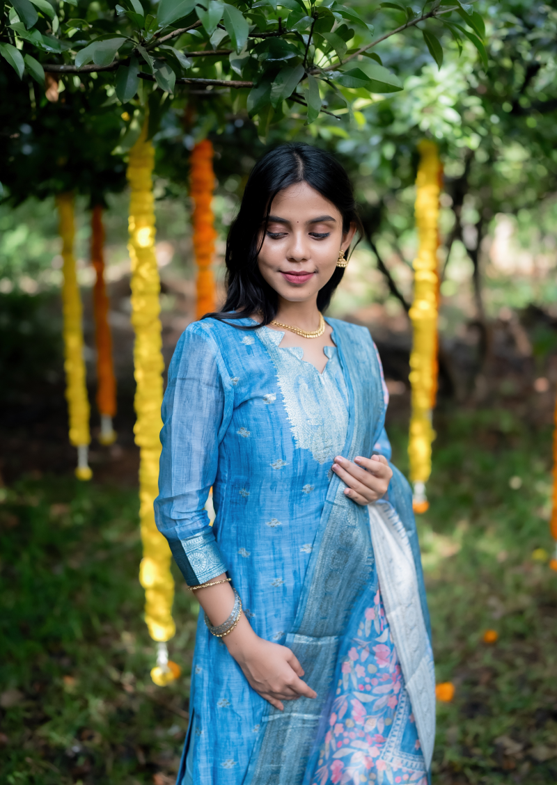 Ocean Breeze Top & Dupatta Set