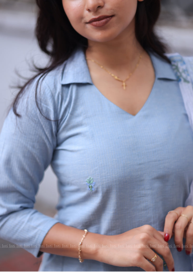 Ocean Dew Top & Dupatta Set