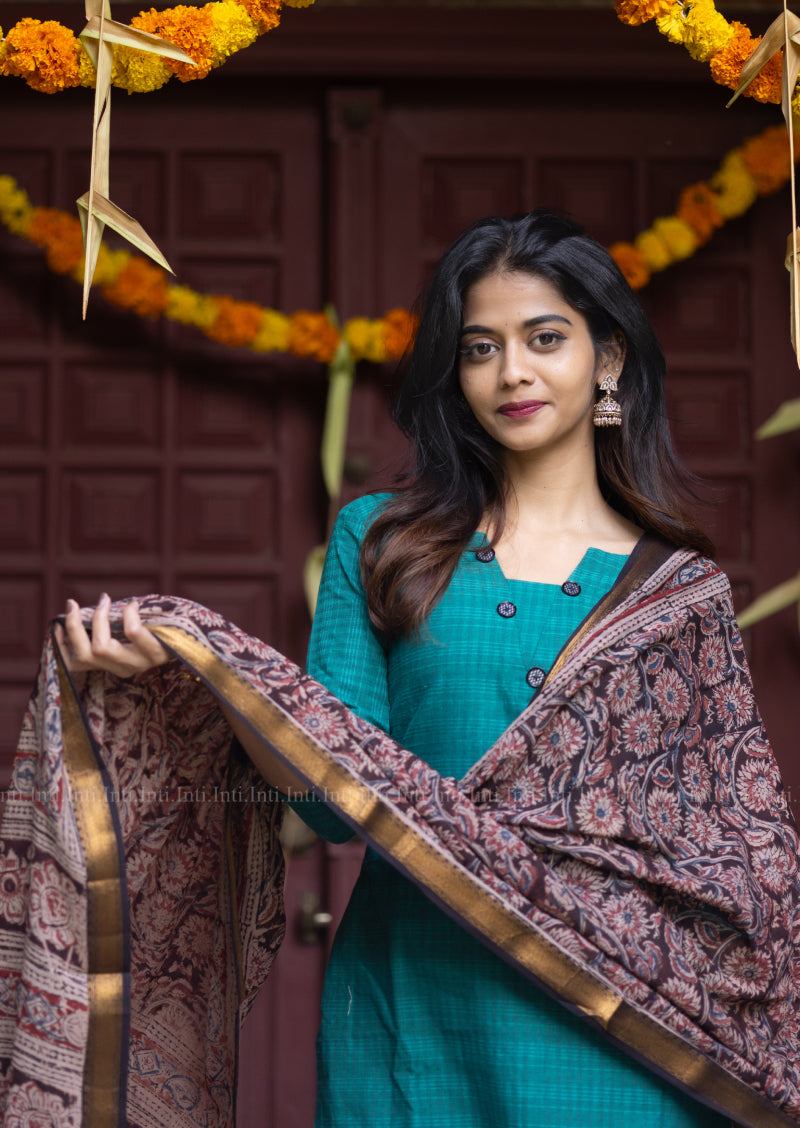 Pearly Lunar Top & Dupatta Set