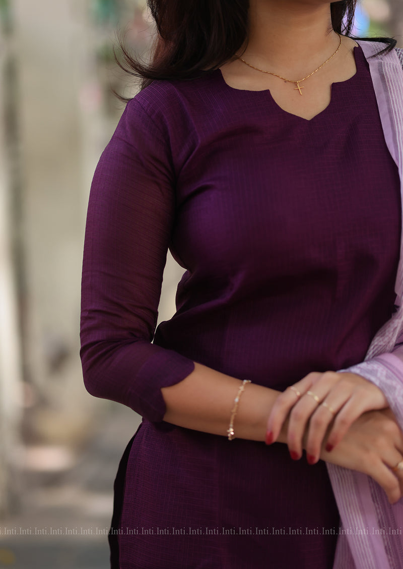 Plumtide Top & Dupatta Set