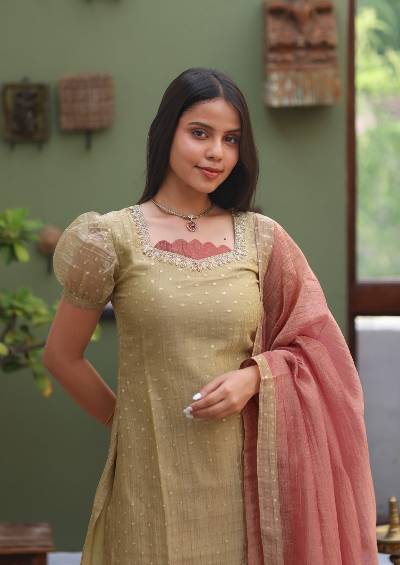 Riona Selene Top & Dupatta Set