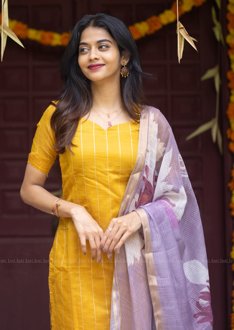 Rayflower Lilly Top & Dupatta Set