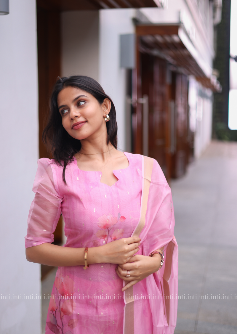 Rosebud Sparkle Top & Dupatta Set