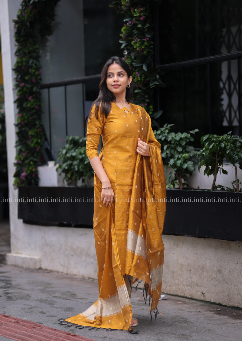 Golden Glow Salwar Suit