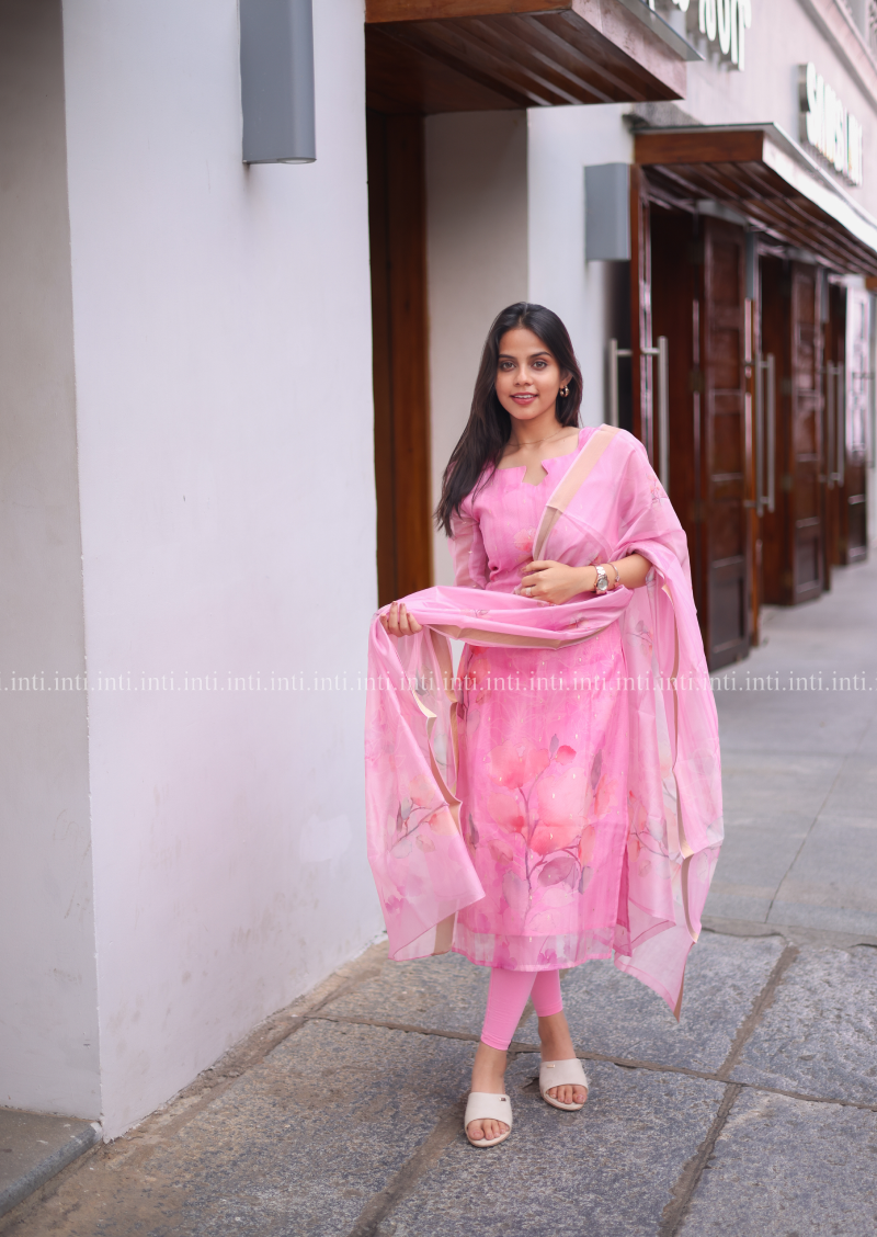 Rosebud Sparkle Top & Dupatta Set