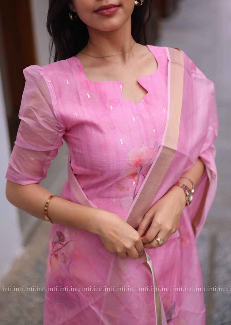 Rosebud Sparkle Top & Dupatta Set