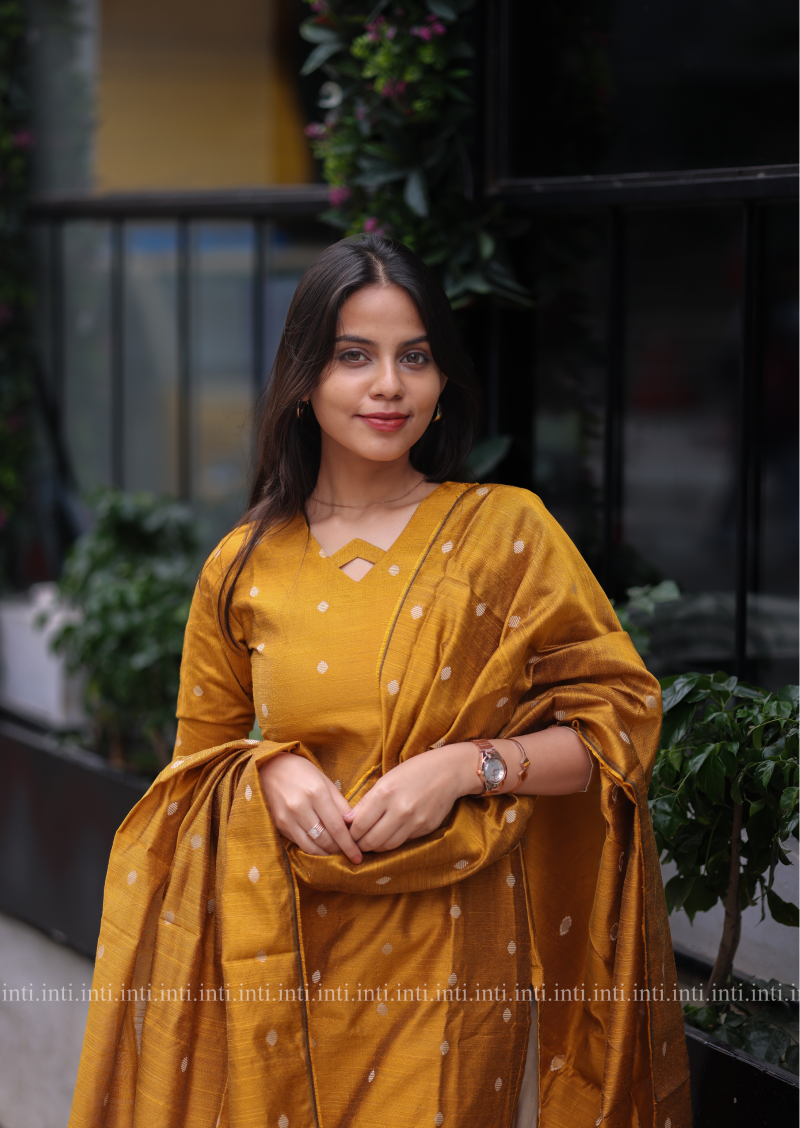 Golden Glow Salwar Suit