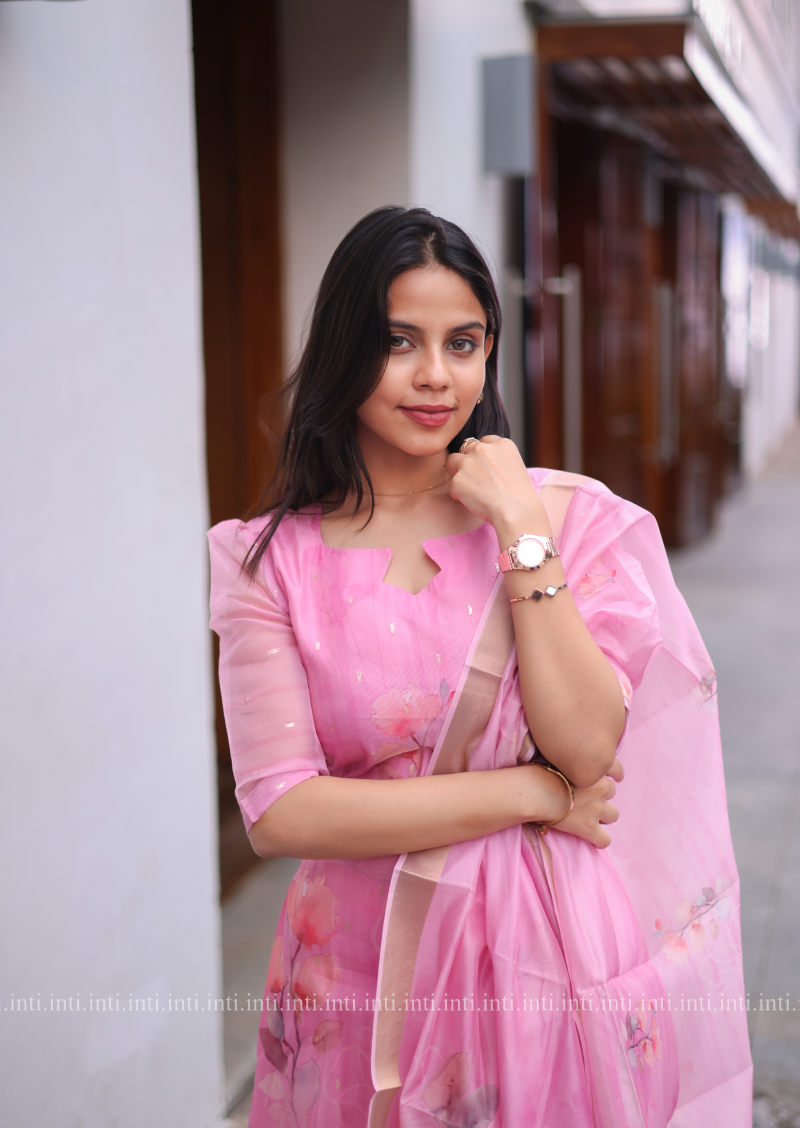 Rosebud Sparkle Top & Dupatta Set