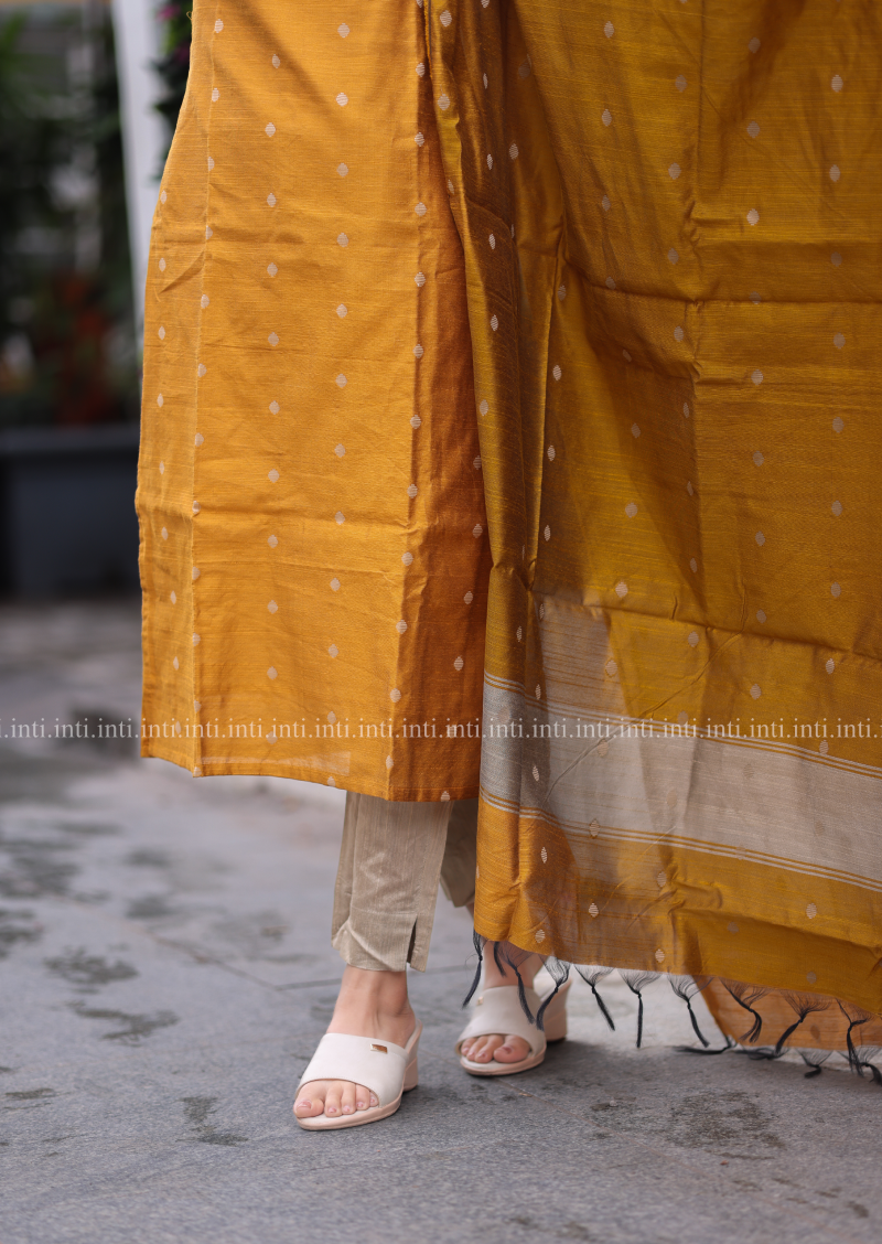 Golden Glow Salwar Suit