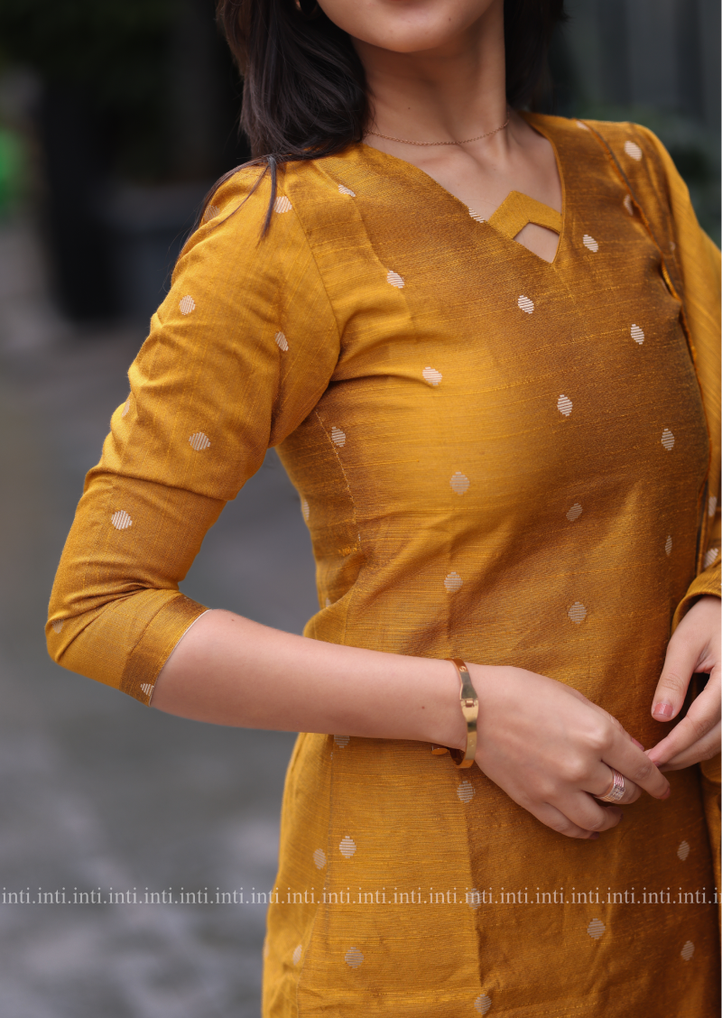 Golden Glow Salwar Suit