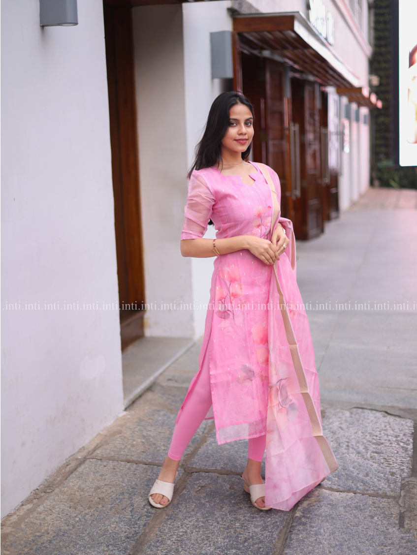 Rosebud Sparkle Top & Dupatta Set