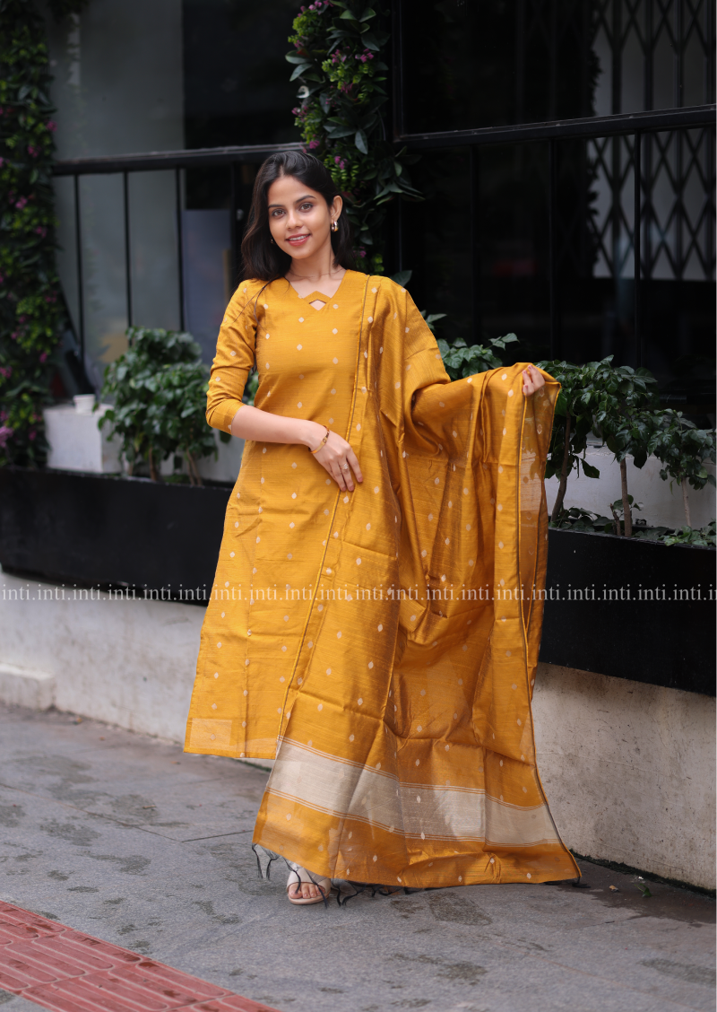 Golden Glow Salwar Suit