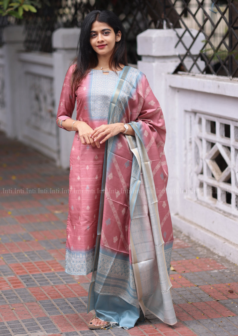 Rose Raga Top & Dupatta Set