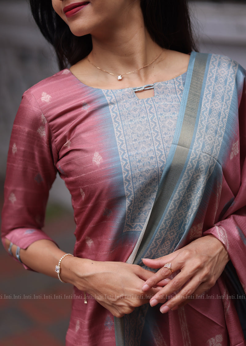 Rose Raga Top & Dupatta Set