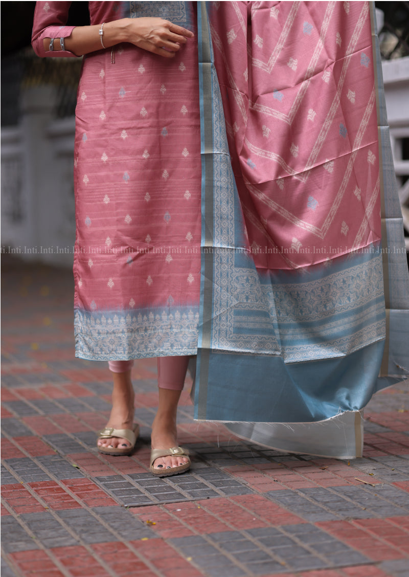 Rose Raga Top & Dupatta Set