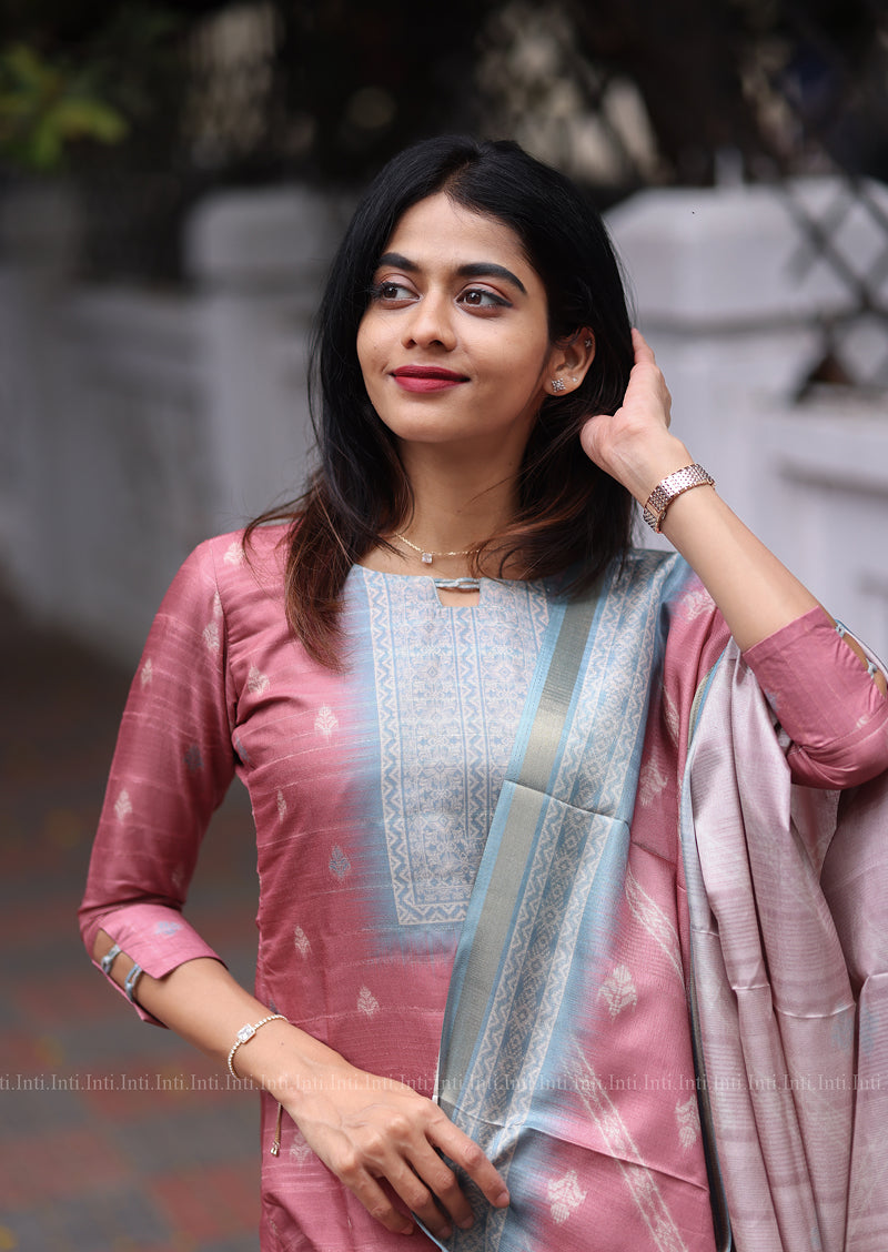 Rose Raga Top & Dupatta Set