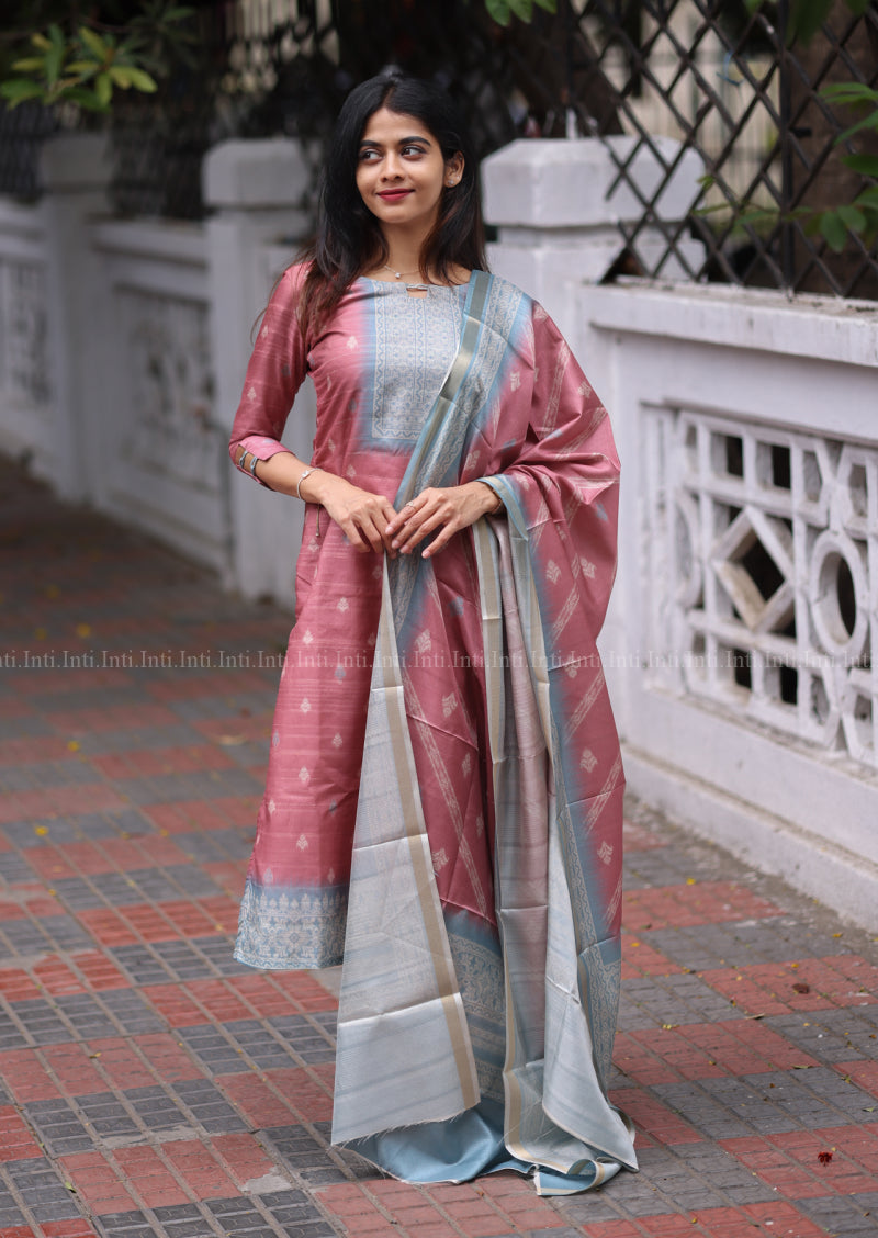 Rose Raga Top & Dupatta Set