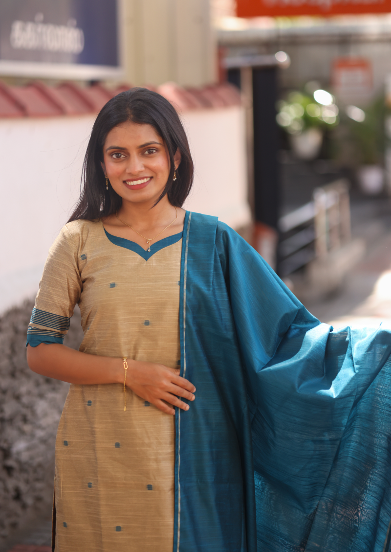 Sandy Blue Salwar Suit