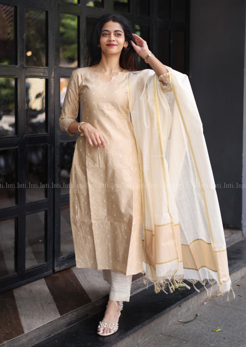 Soft Gold Story Salwar Suit