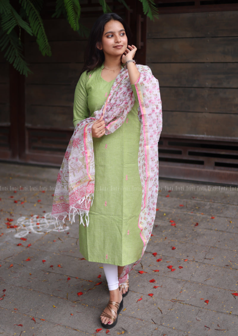 Spring Glance Whimsy Top & Dupatta Set