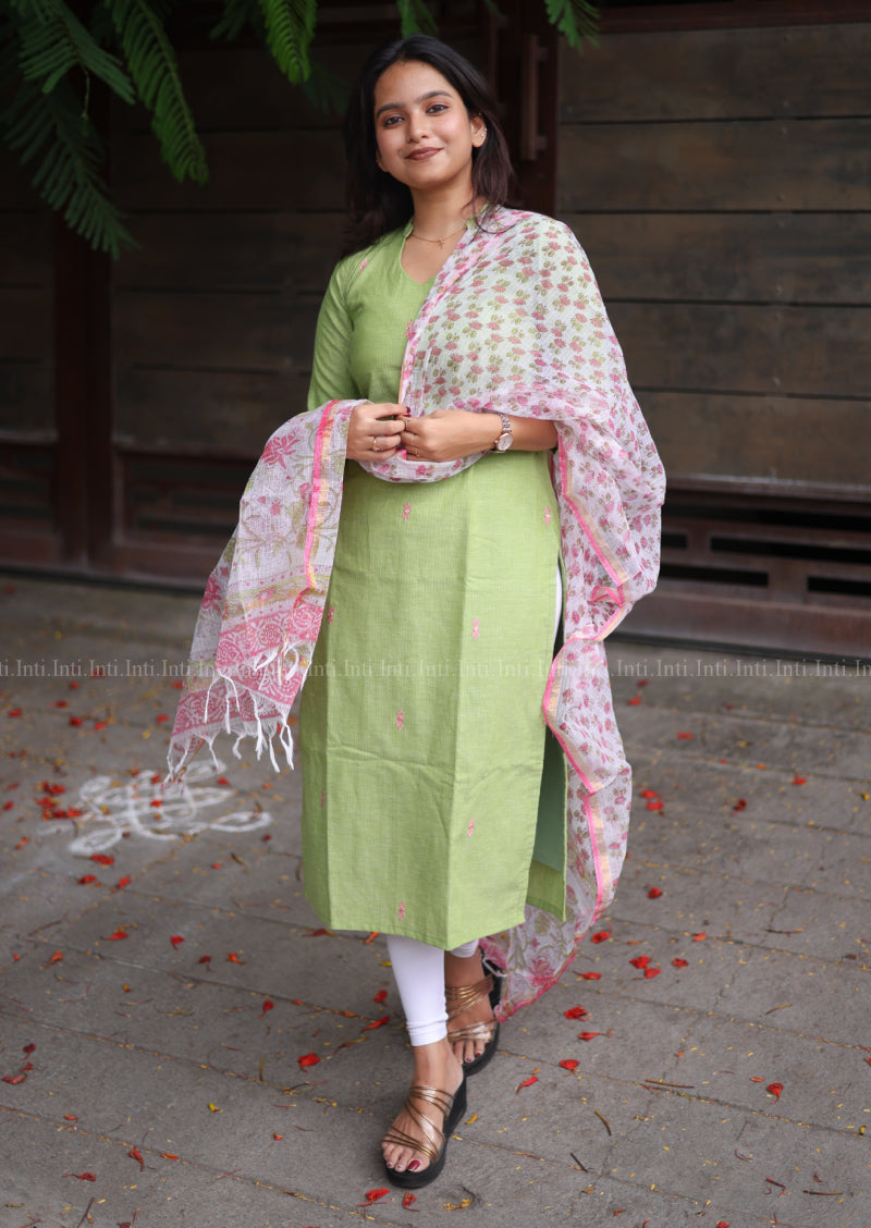Spring Glance Whimsy Top & Dupatta Set